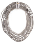 Collana Waves multifili in argento
