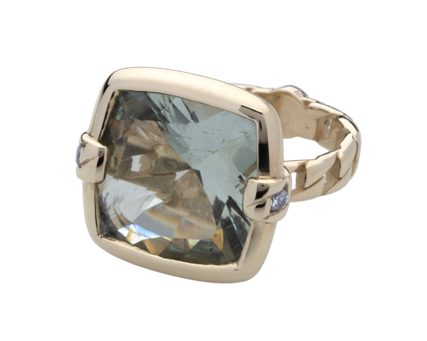 Anello Unique in Oro e Pietre Naturali