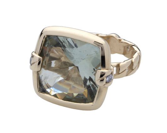 Anello Unique in Oro e Pietre Naturali