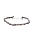 Bracciale tennis titanio e con pietre naturali