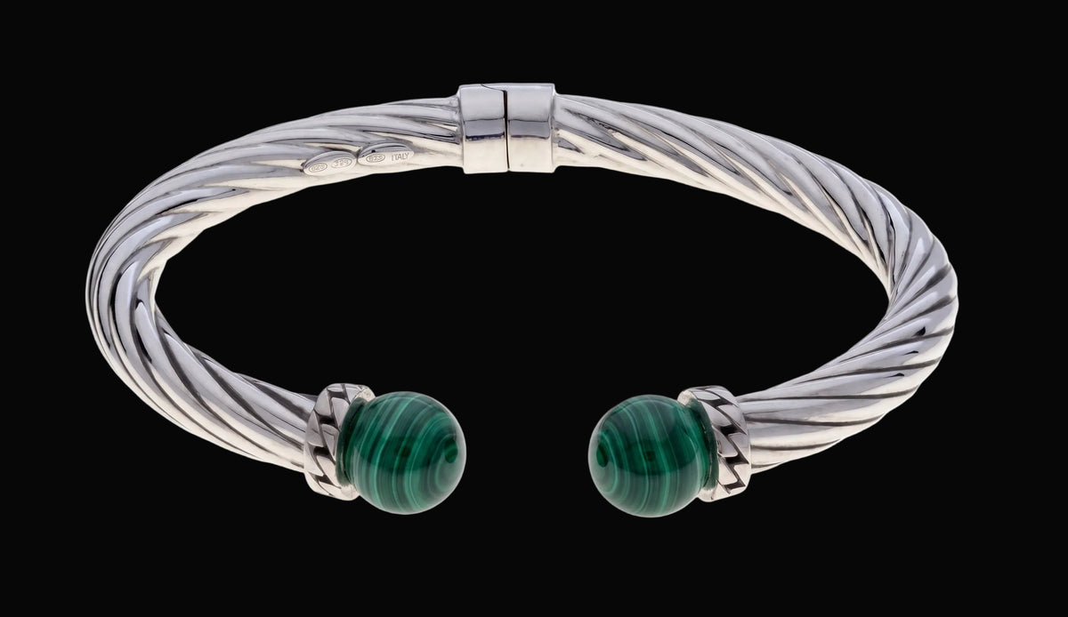 Bracciale Charisma in argento rodiato e pietre naturali