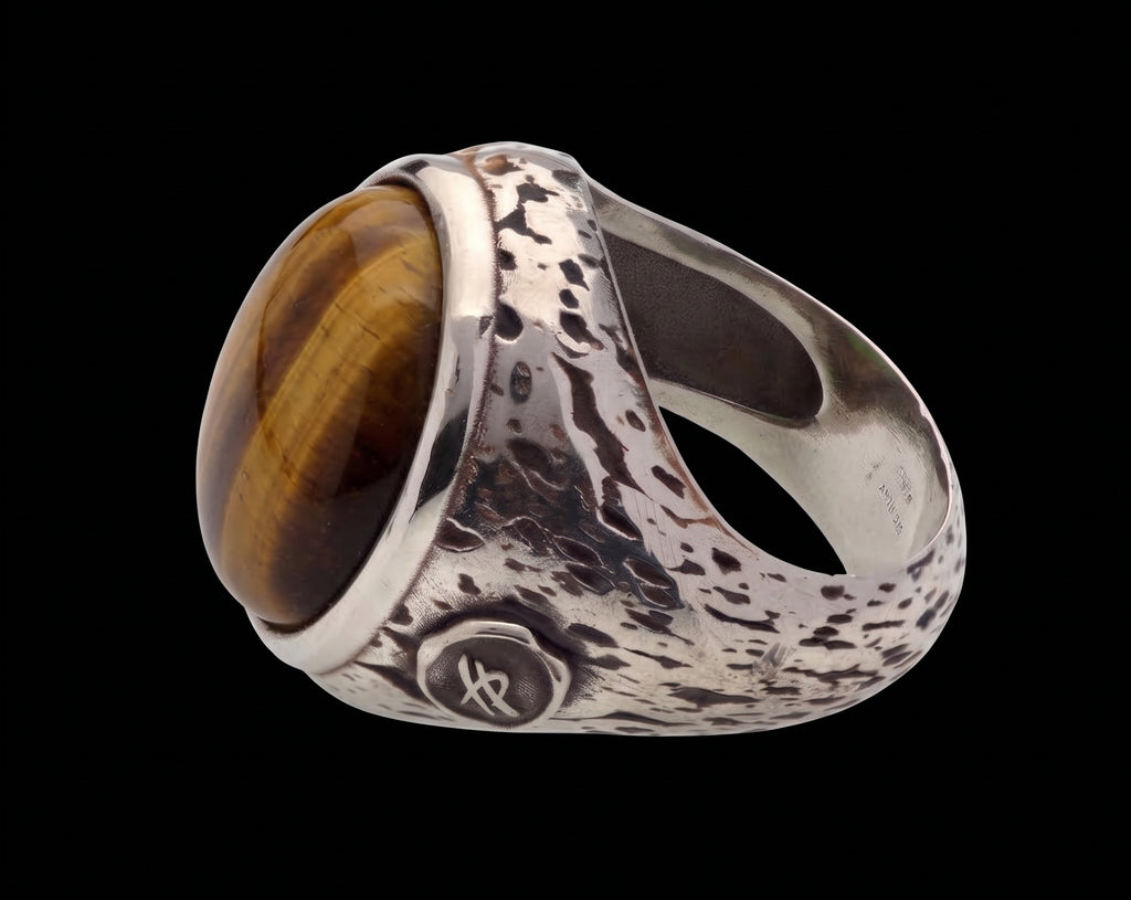 anello Attitude in argento e pietra naturale