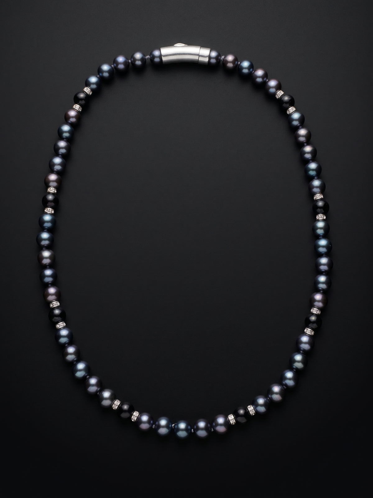 Collana Charisma in perle, argento e onice