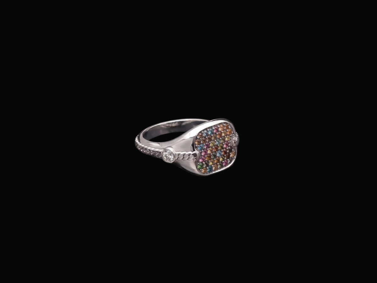 ANELLO RESPECTin argento e pietre preziose