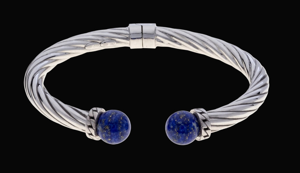 Bracciale Charisma in argento rodiato e pietre naturali