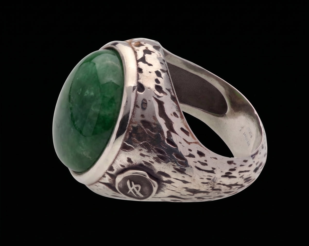 anello Attitude in argento e pietra naturale