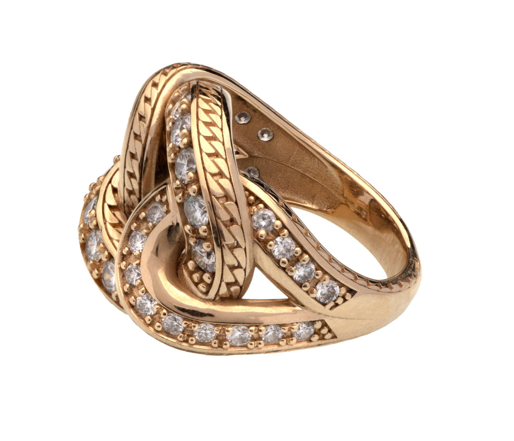 Anello Glitter in oro e diamanti