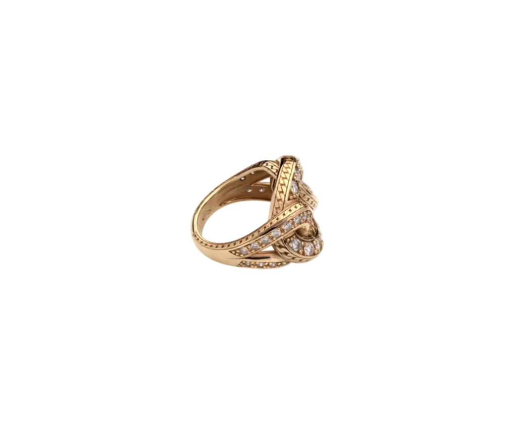 Glitter Ring in Gold and Diamonds