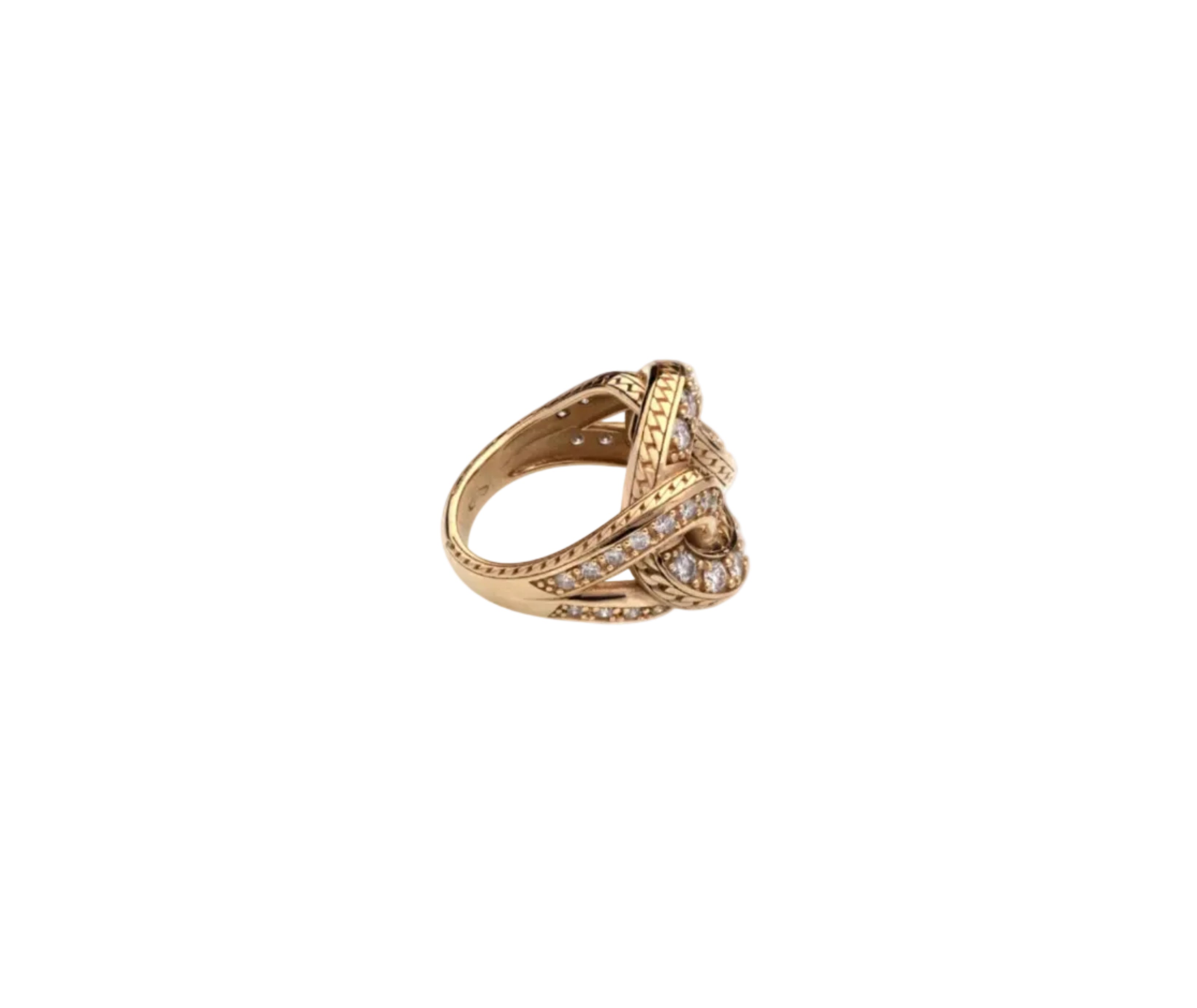 Glitter Ring in Gold and Diamonds