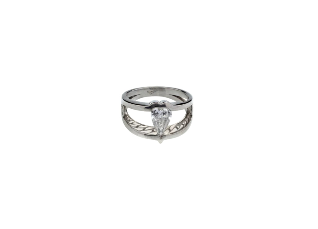 Anello Solitario Cuore
