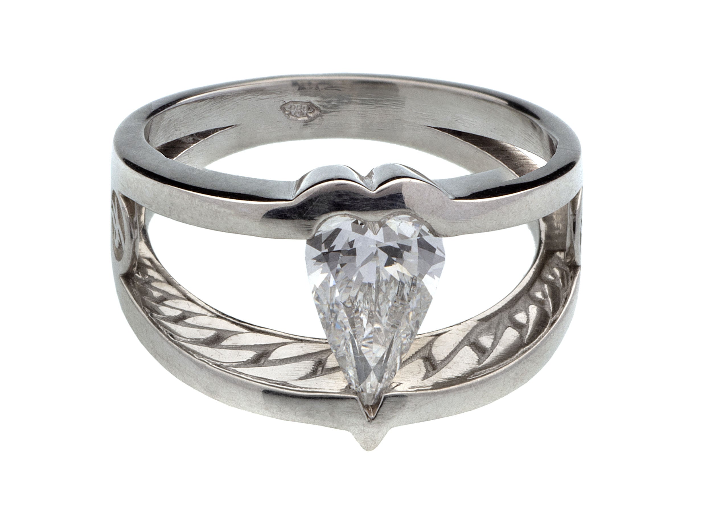 Anello Solitario Cuore