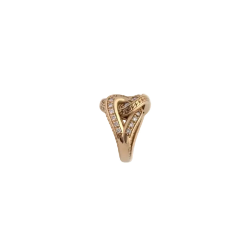 Glitter Ring in Gold and Diamonds