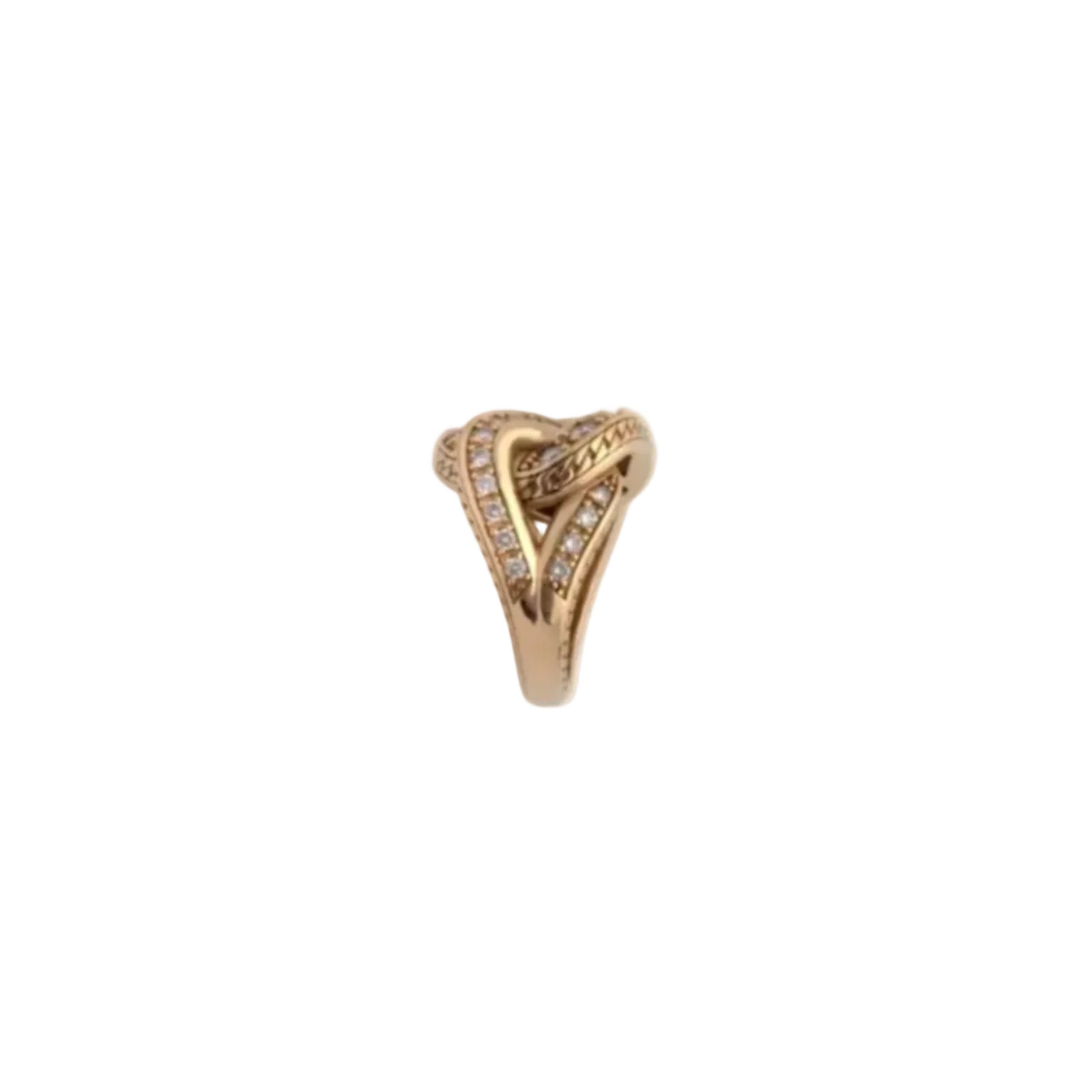 Glitter Ring in Gold and Diamonds