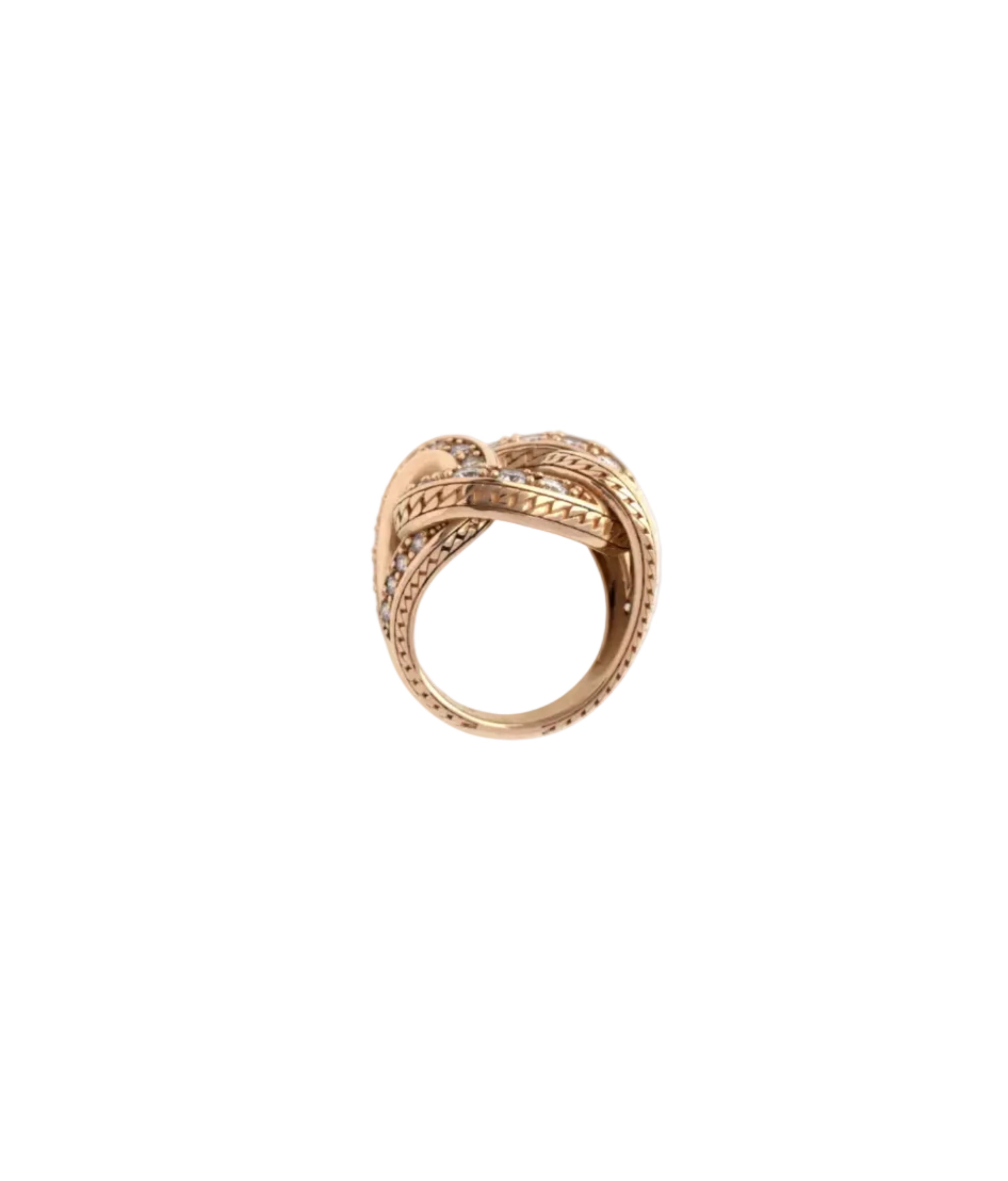 Glitter Ring in Gold and Diamonds