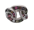 Anello Glitter Argento e tormaline