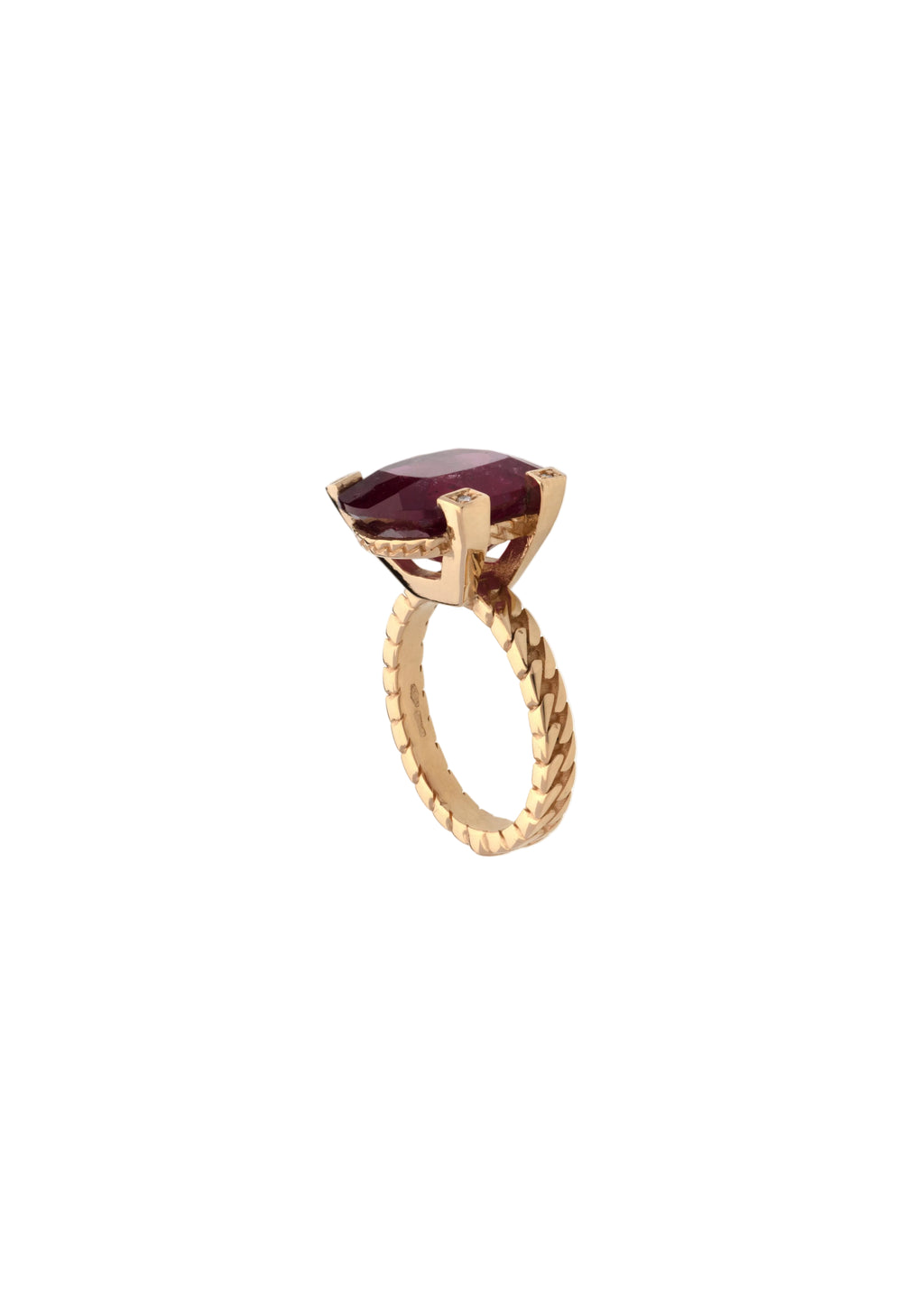 Anello Unique in Oro e Pietre Naturali