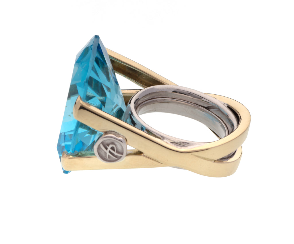 Anello Luminosity in oro, argento e pietra naturale