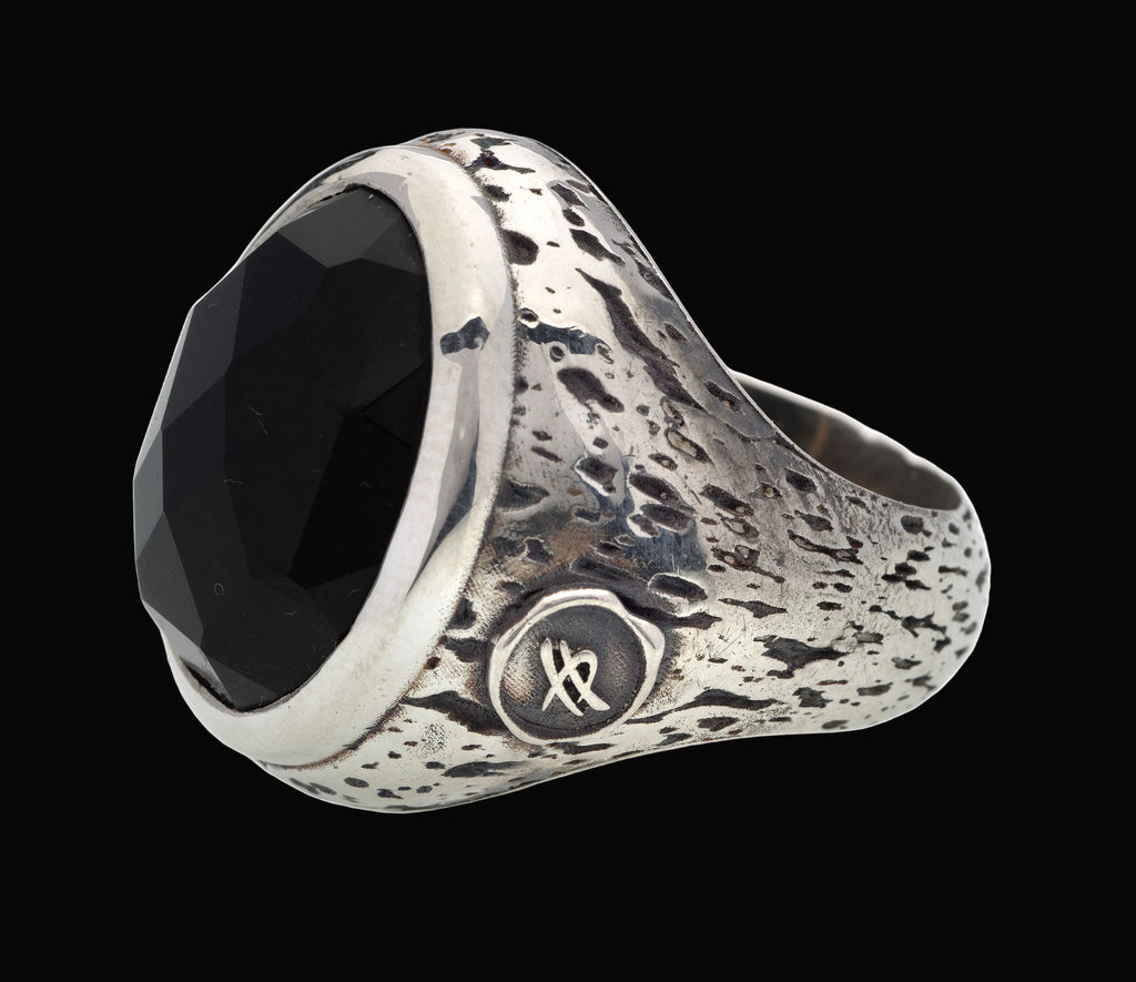 anello Attitude in argento e pietra naturale