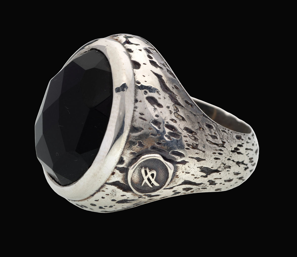 anello Attitude in argento e pietra naturale