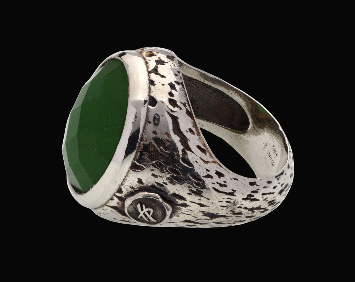 anello Attitude in argento e pietra naturale
