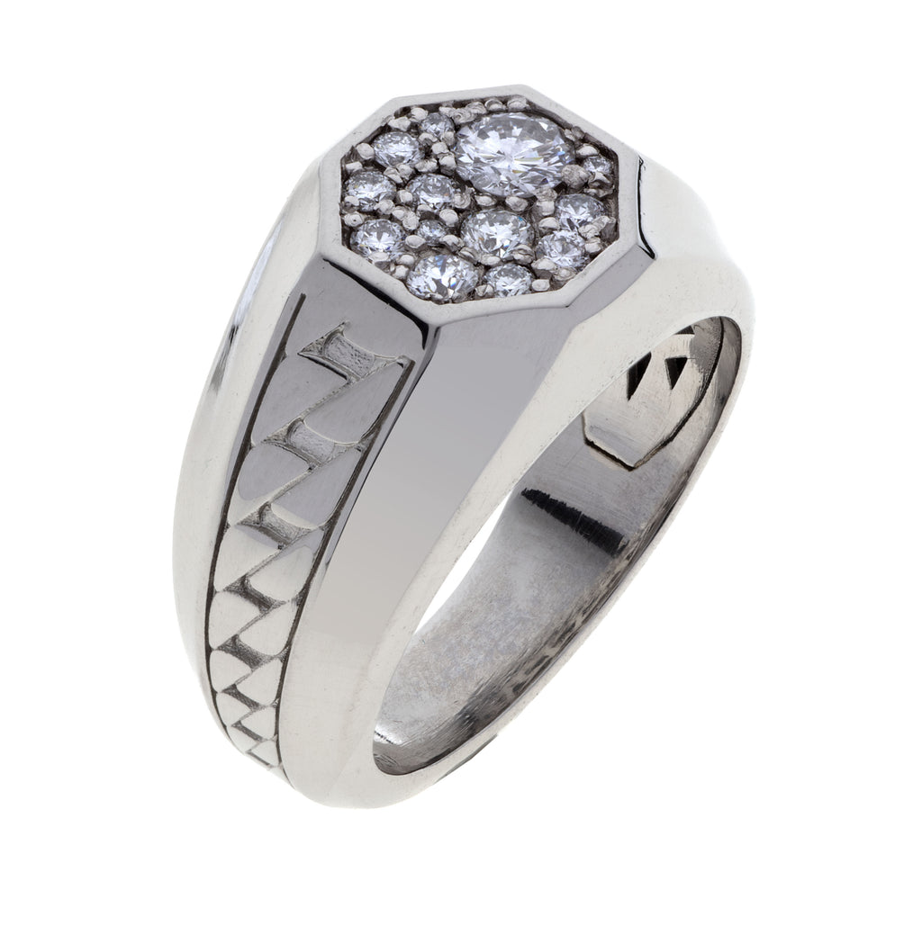 Anello Sincerity in argento e diamanti