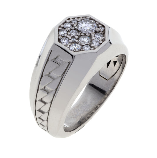 Platinum and Diamond Ring