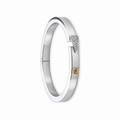 Shining Heart Bracelet in Silver and Diamonds