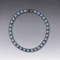 Strength Pavè Necklace in Silver and Emeralds