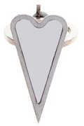 My Heart & Cross Silver Ring