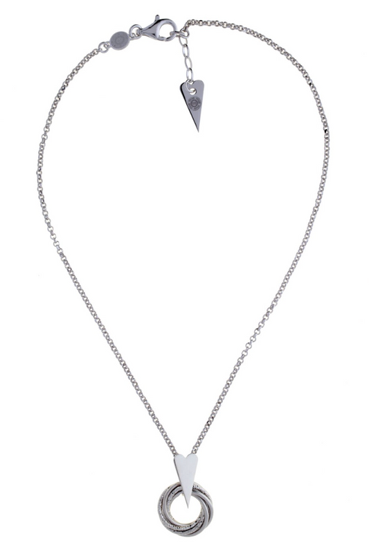 Collana Bright Minds Heart in Argento