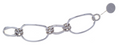 Bracciale Inclusion Heart in Argento