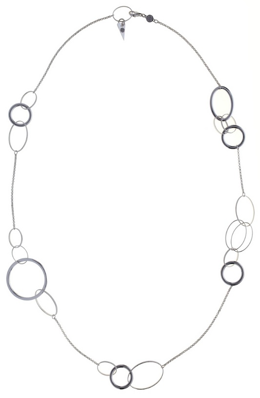 Collana Life's Journey Heart in Argento