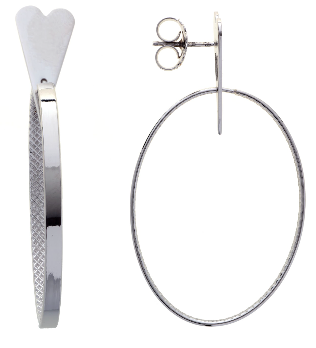 Orecchini Life's Journey Heart in Argento