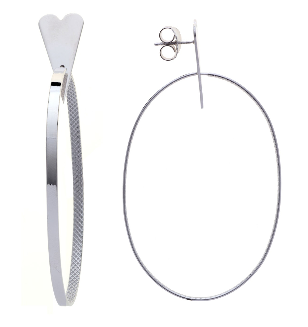 Orecchini Life's Journey Heart in Argento