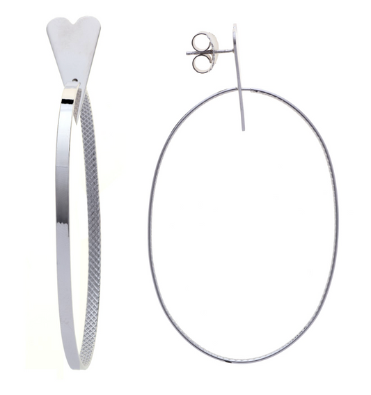 Orecchini Life's Journey Heart in Argento