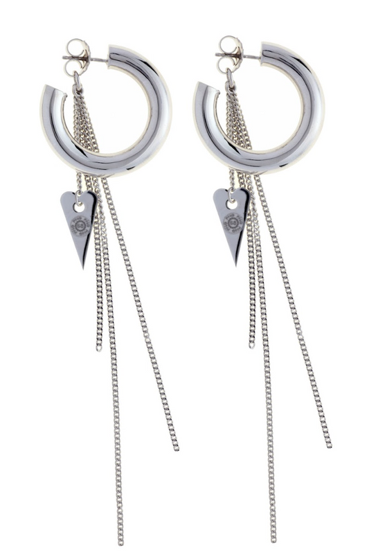 Orecchini Open Heart in Argento