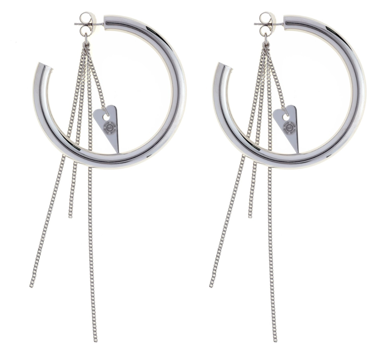 Orecchini Open Heart in Argento