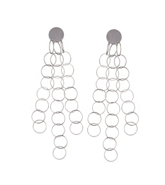 Orecchini Circle Of Love in Argento