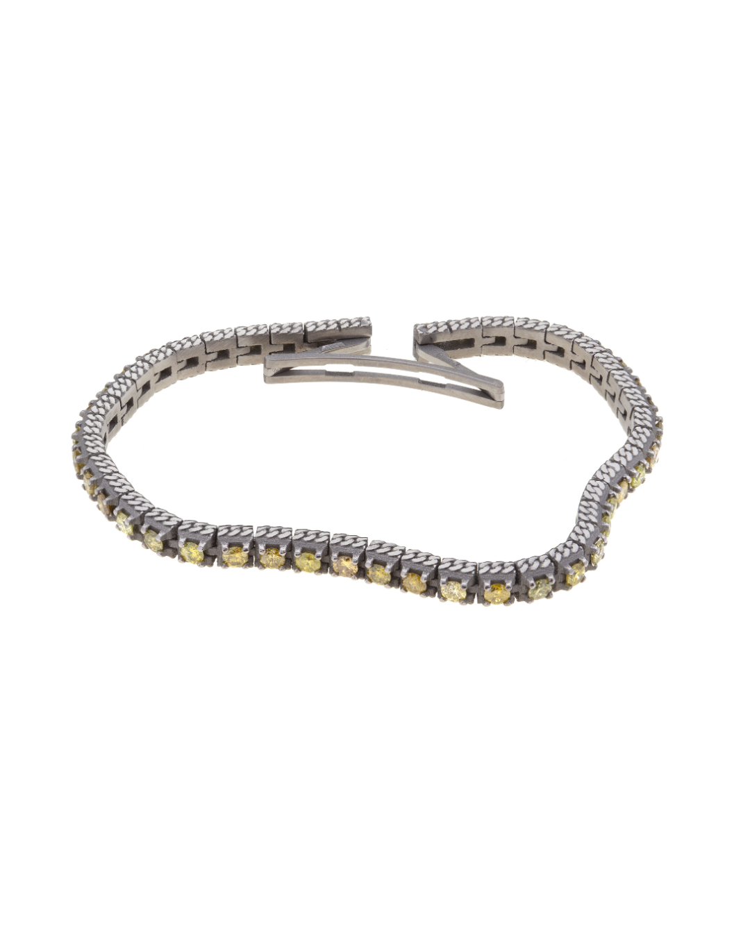 Bracciale Tennis Success in titanio e con pietre naturali