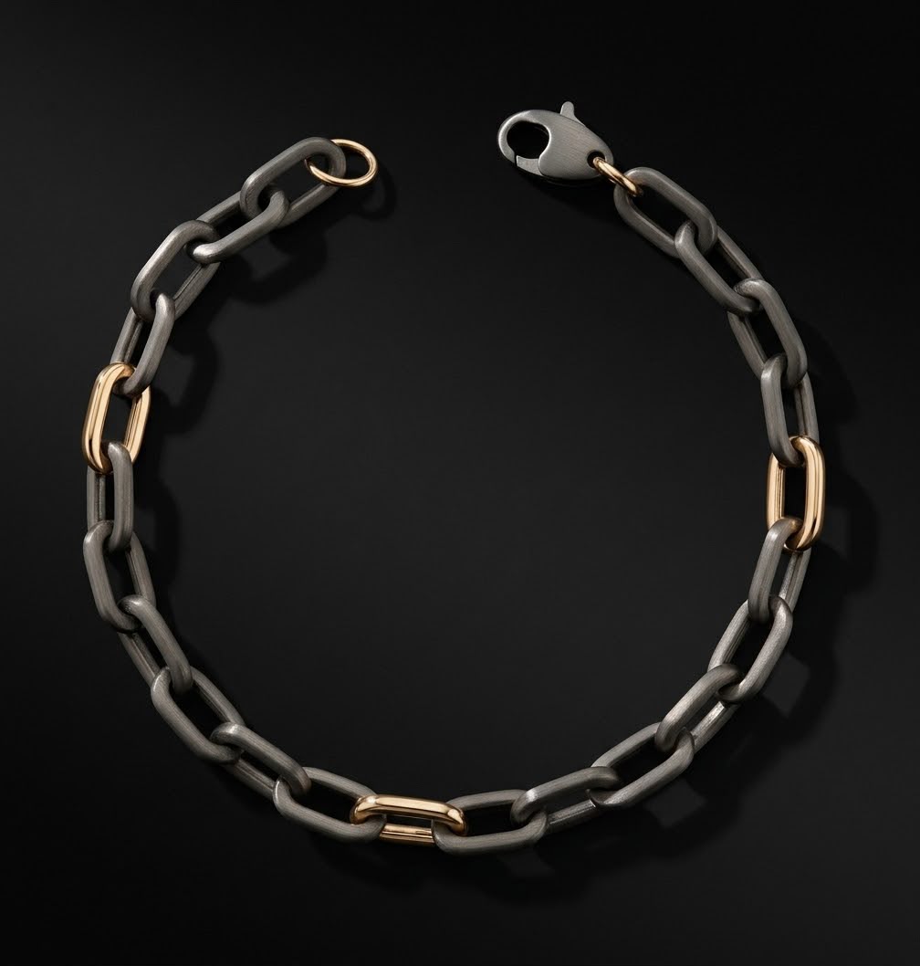 Bracciale Charisma in titanio e oro