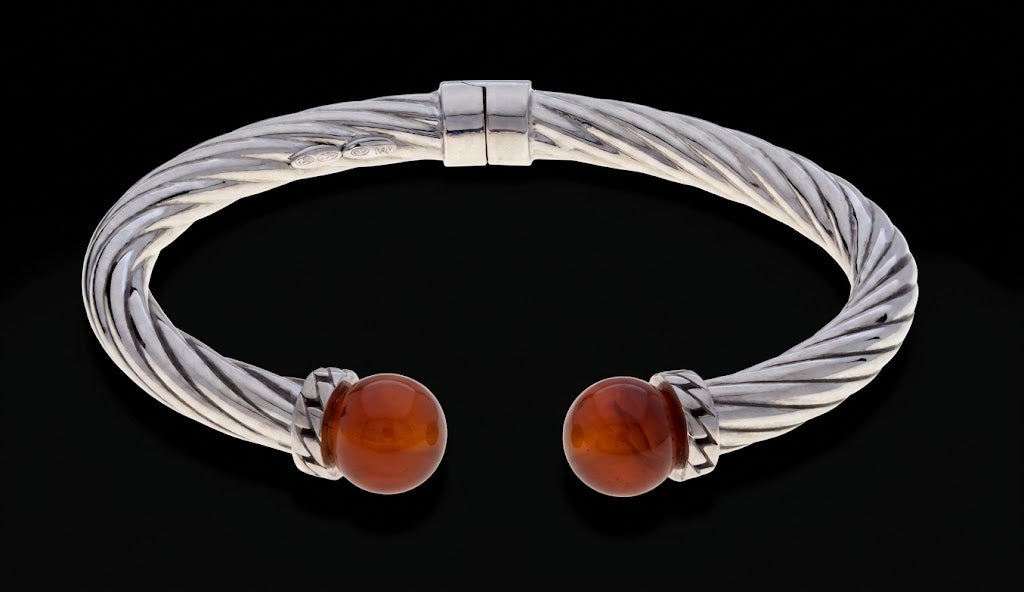 Bracciale Charisma in argento rodiato e pietre naturali