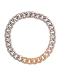 Collana Glitter in argento, oro e diamanti