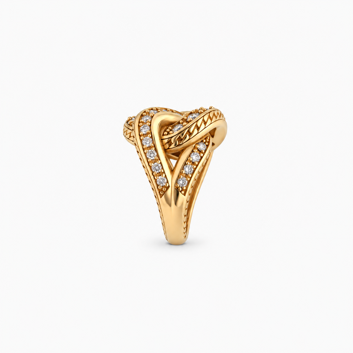 Glitter Ring in Gold and Diamonds