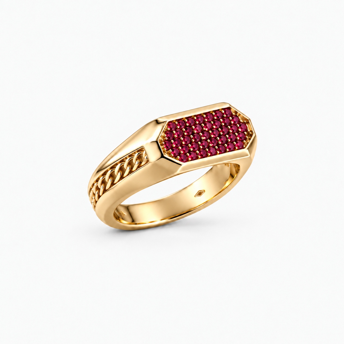 Respect Pavè Ring in Gold and Sapphires