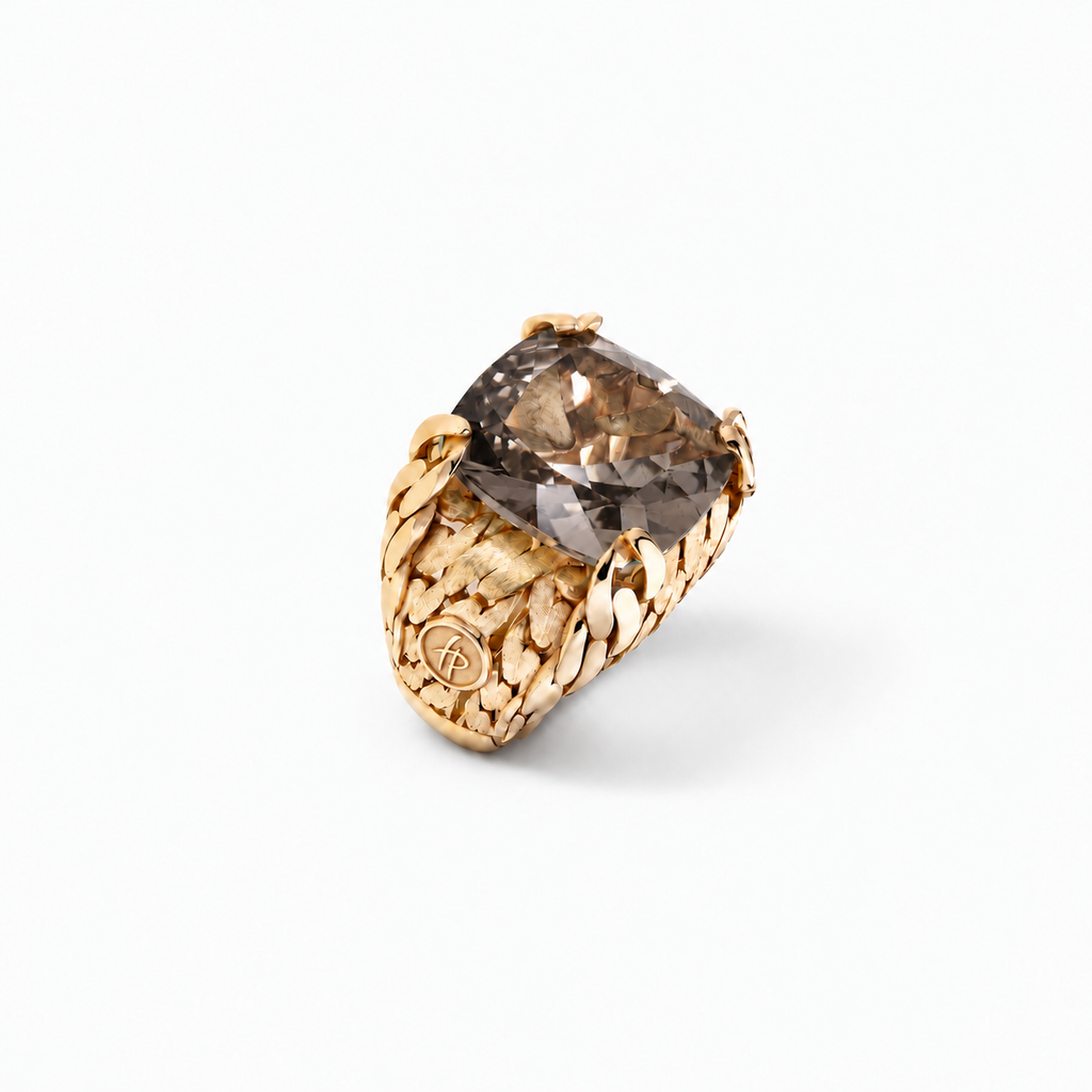 Her Power Ring in Gold and Natural Stone