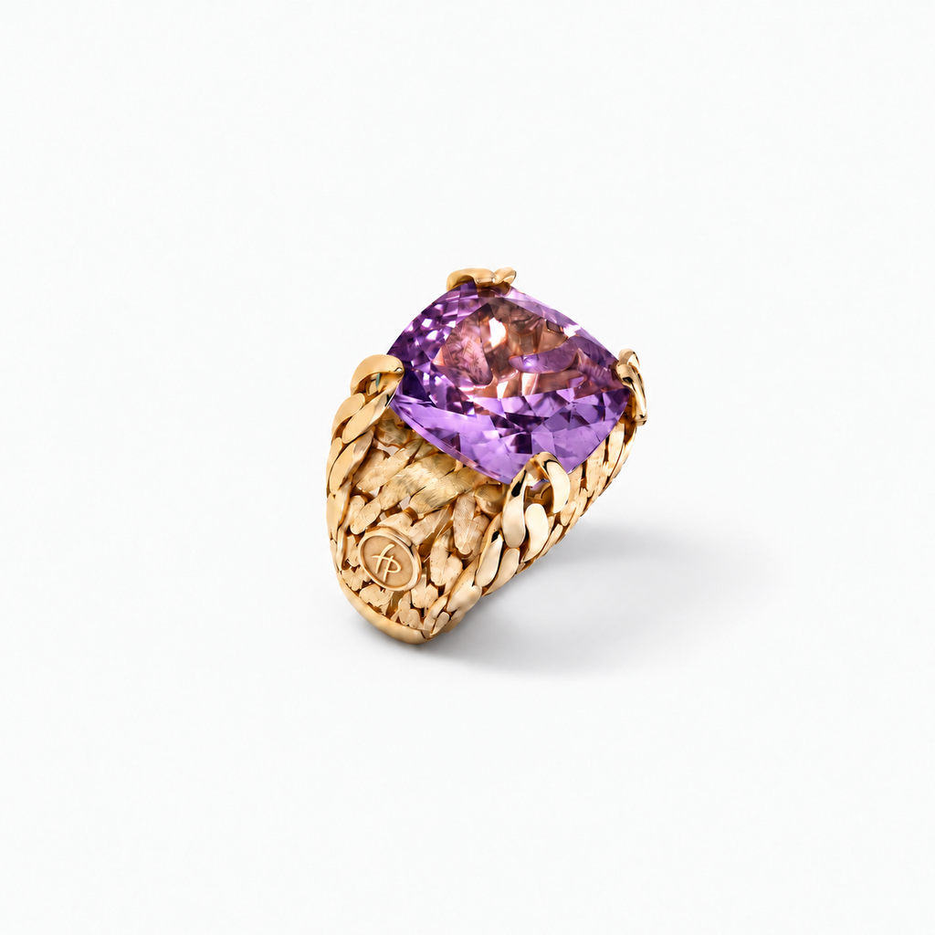 Her Power Ring in Gold and Natural Stone
