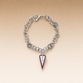 Mystic Heart Necklace Big Heart in Silver and Natural Stones