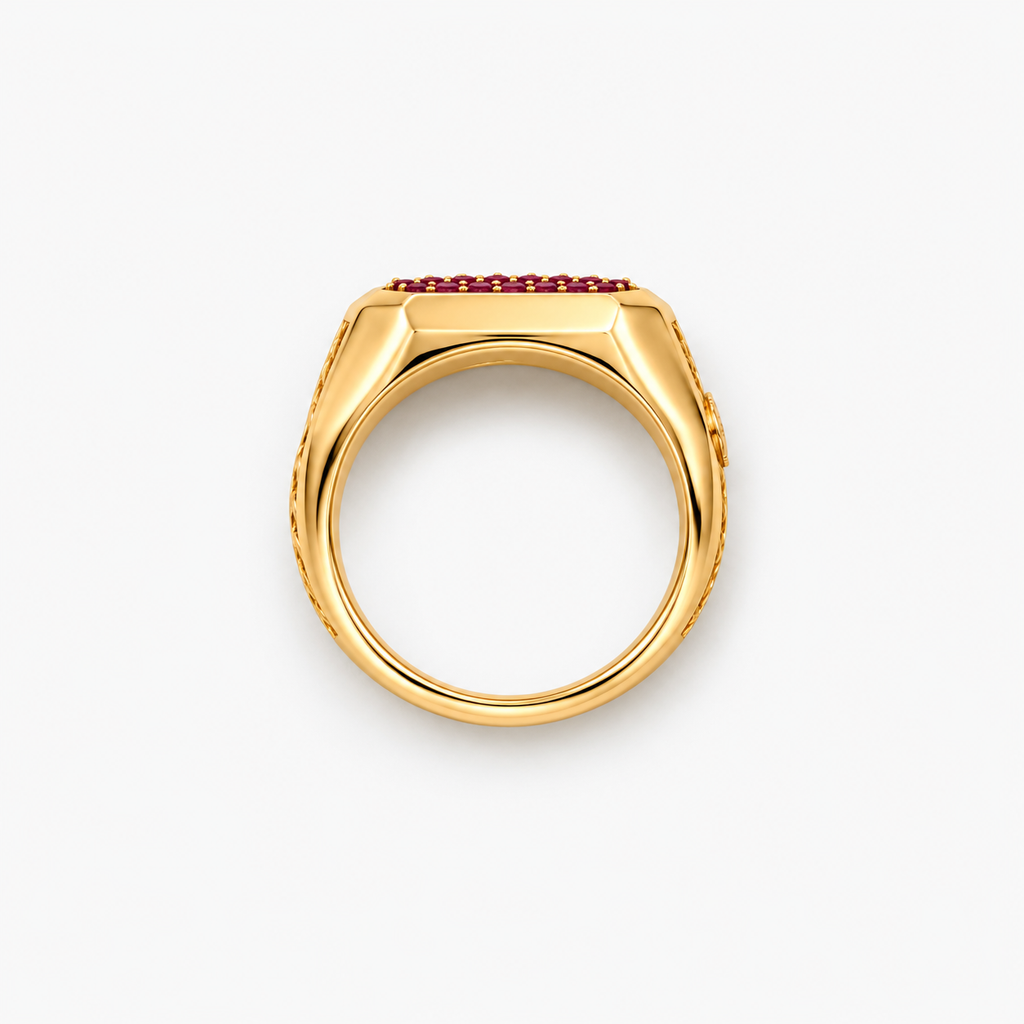 Respect Pavè Ring in Gold and Sapphires