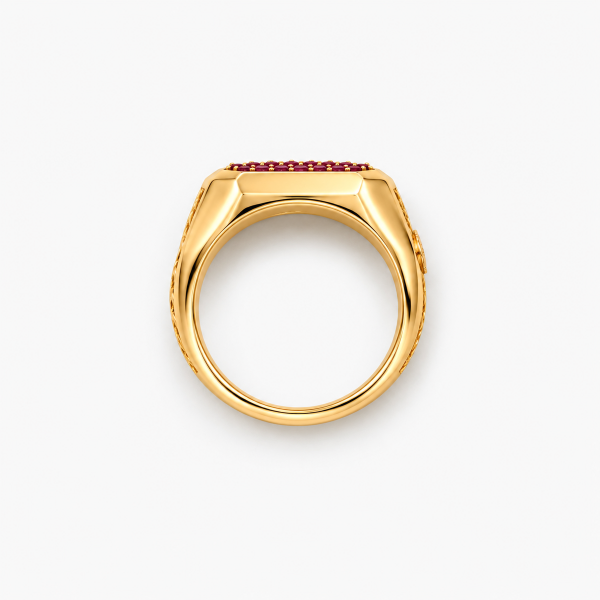 Respect Pavè Ring in Gold and Sapphires