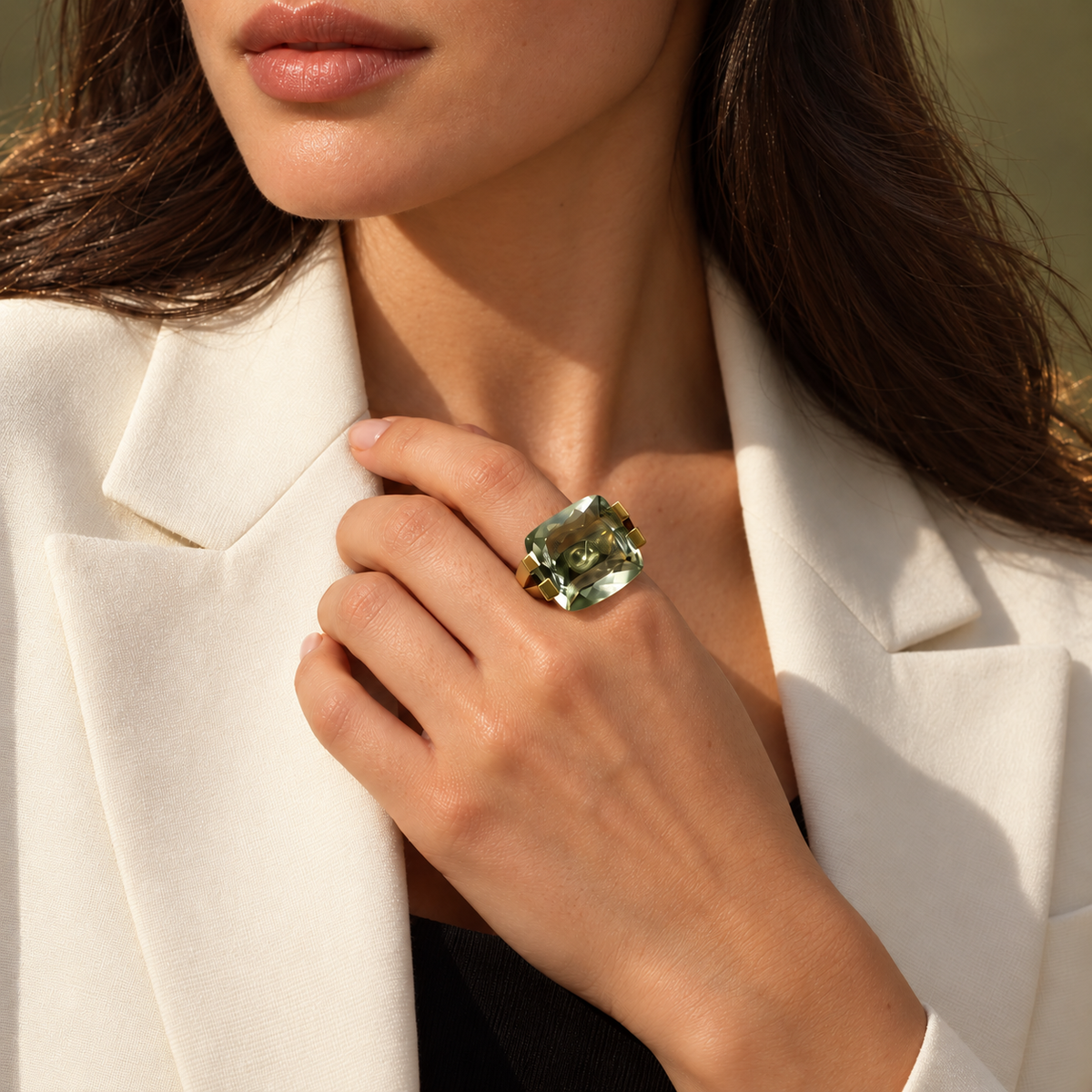 Anello Luminosity in Oro, Argento e Pietra Naturale 24